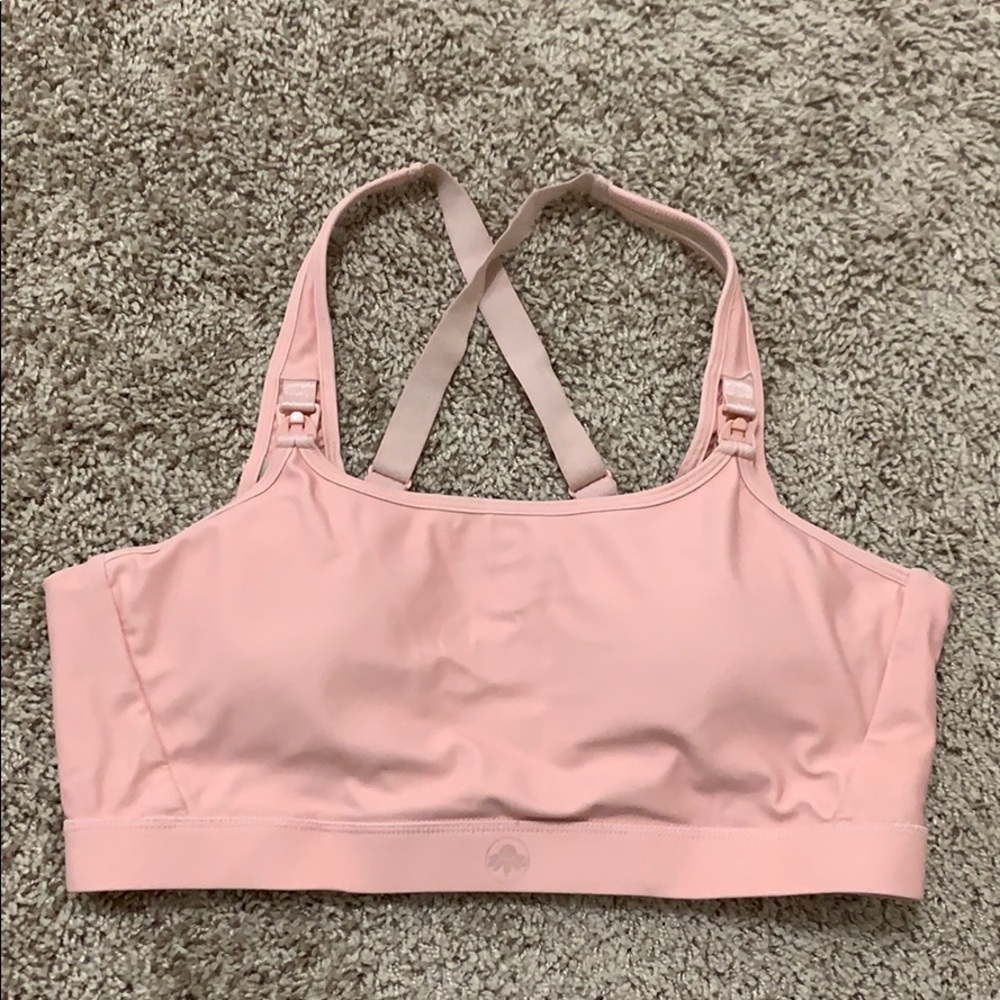 Pink Senita Nursing Sports Bra